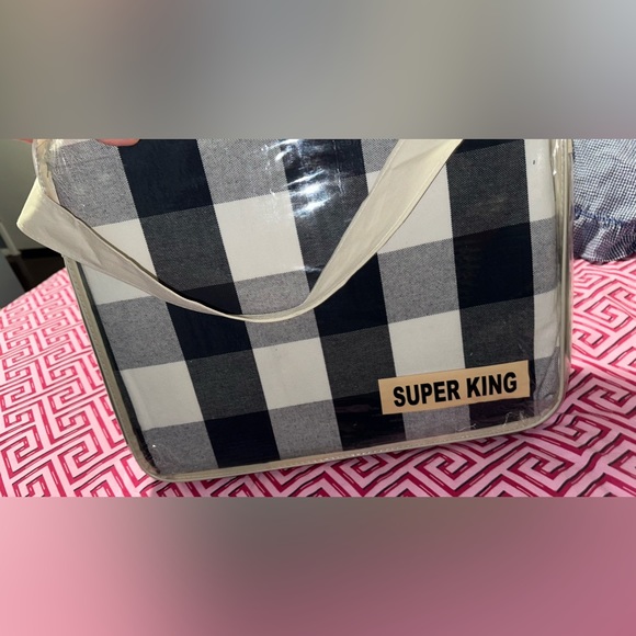 CAMILLE   Duvet Set Navy And White / Super King - Picture 13 of 17